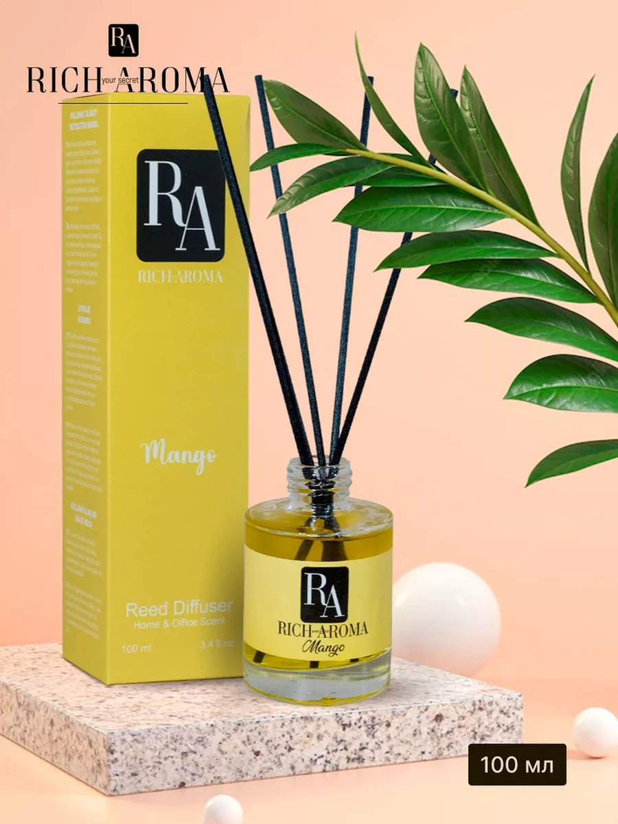 Парфюм для дома Манго (mango) - 100мл подарок на 8 марта RICH AROMA купить  по цене 1 299 ₽ в интернет-магазине Wildberries | 205758574