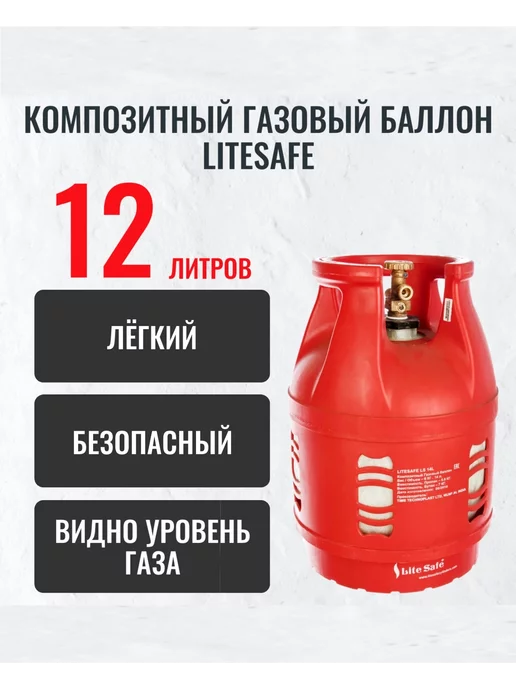 LiteSafe Баллон пропановый композитный 12л