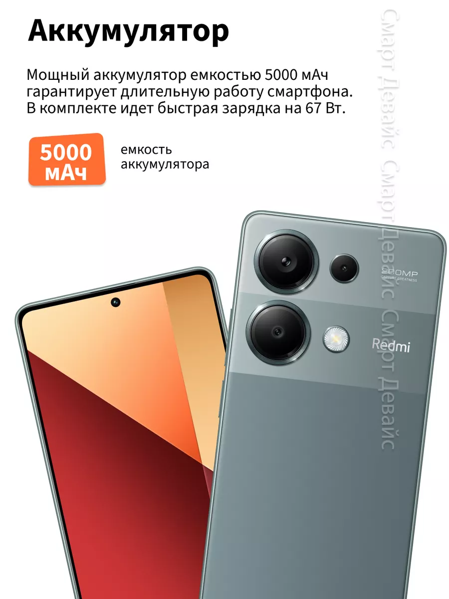 Смартфон Redmi Note 13 Pro 8GB+128GB Black