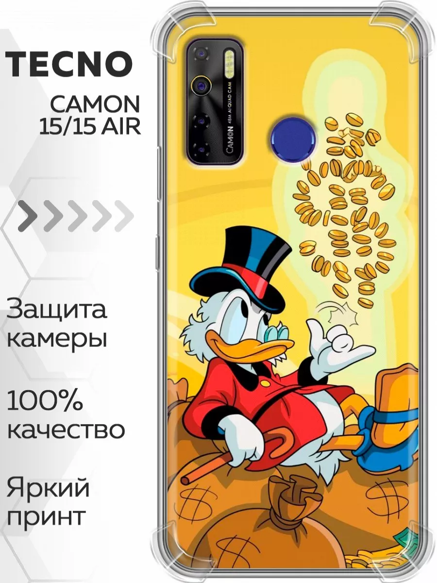 Противоударный чехол на Camon 15 Tecno купить по цене 209 ₽ в  интернет-магазине Wildberries | 206739746