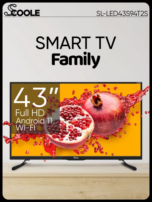 Scoole Телевизор Smart SL-LED43S94T2S Full HD