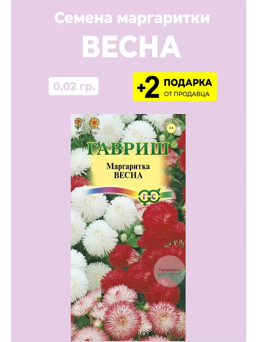 Вырасти дома Семена Маргаритка Весна