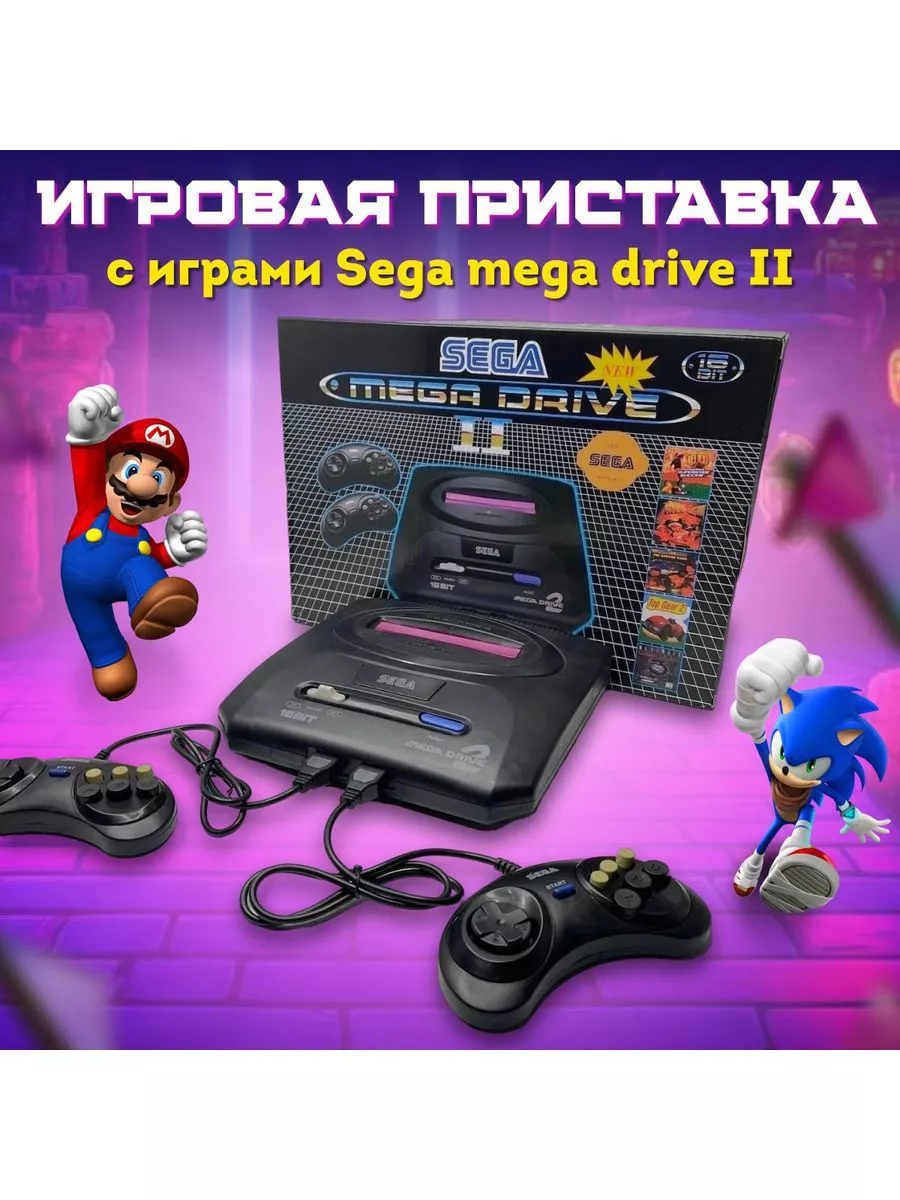 Игровая приставка Sega mega drive 2 JTShop купить по цене 48,15 р. в  интернет-магазине Wildberries в Беларуси | 207306321