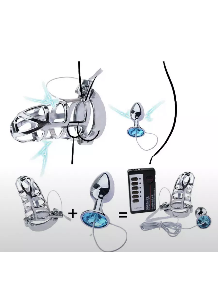 Магазин Игрушек Электростимулятор члена и ануса пояс верности