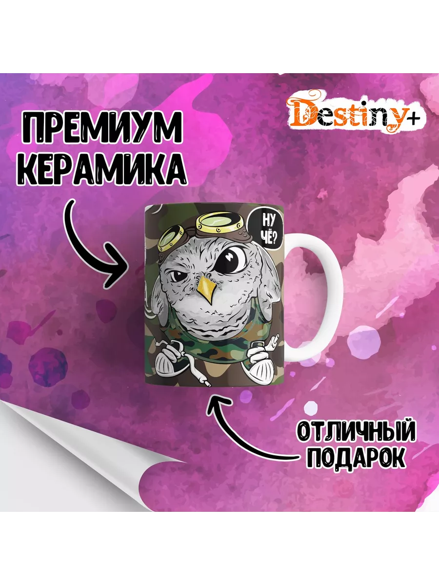 Destiny + Кружка 23 февраля сова Филипп