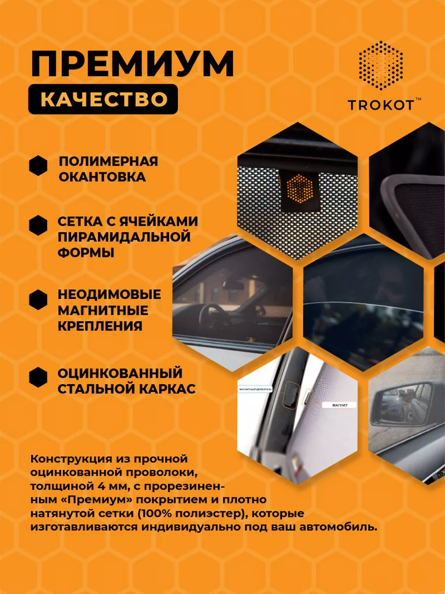 ТРОКОТ Каркасные автошторки PREMIUM на Chery Tiggo 4 Pro