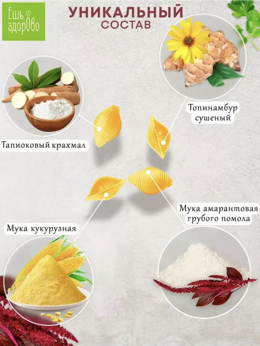 Макароны безглютеновые амарантовые РАКУШКИ,4 упаковки UKM FOOD купить по  цене 864 ₽ в интернет-магазине Wildberries | 209088955