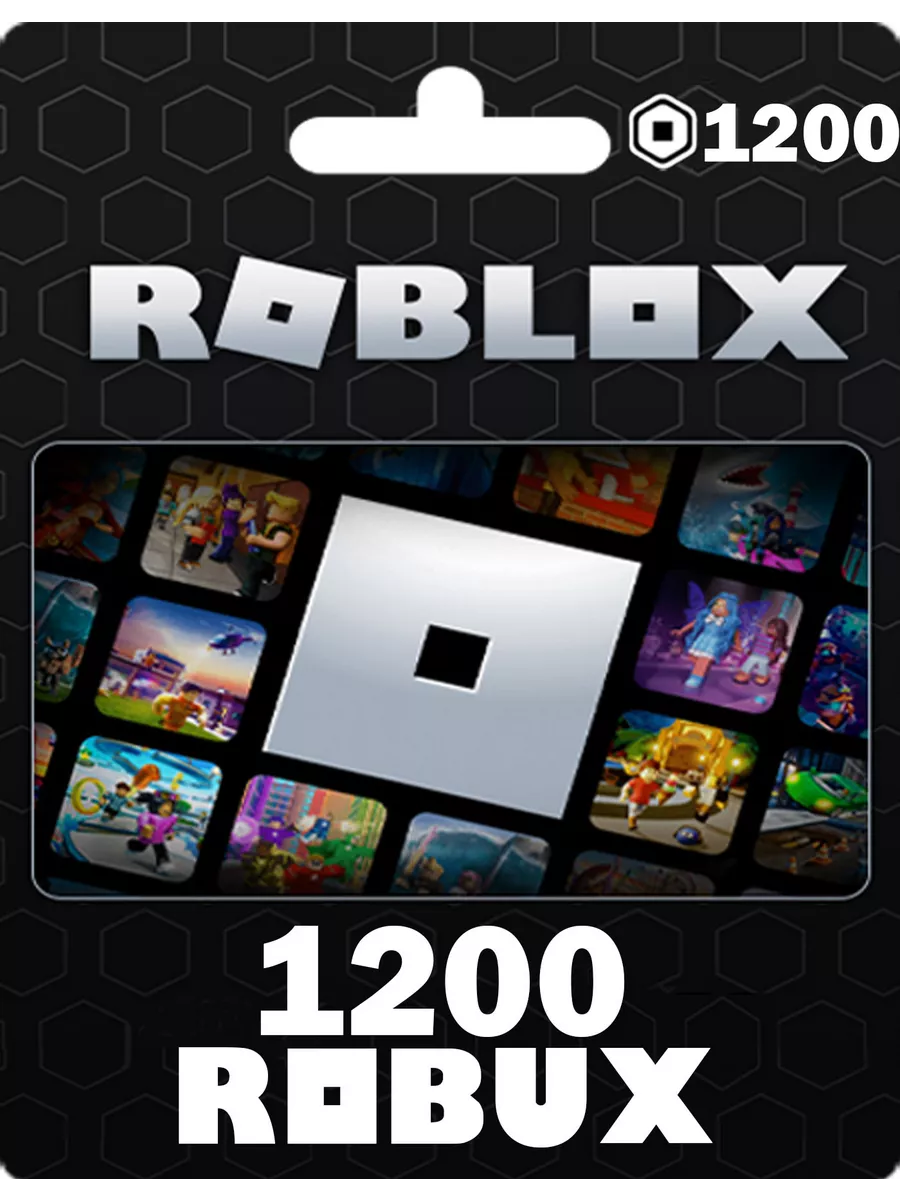 Карта пополнения Роблокс 1200 Robux для игры робакс Roblox купить по цене 1  224 ₽ в интернет-магазине Wildberries | 209308059