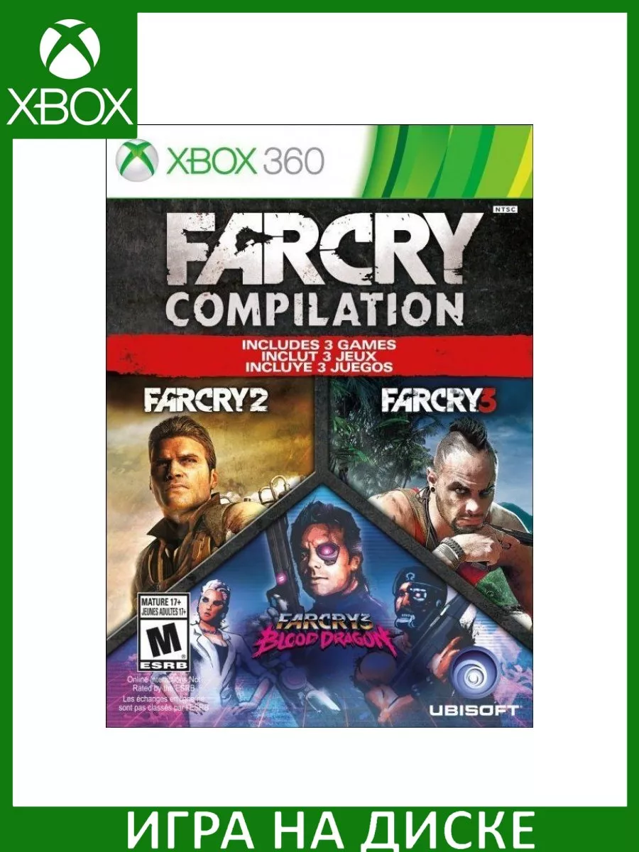 Far Cry Compilation Far Cry 2 Far Cry 3 Far Cry 3 Bloo Игра Xbox 360 купить  по цене 4 849 ₽ в интернет-магазине Wildberries | 209343145