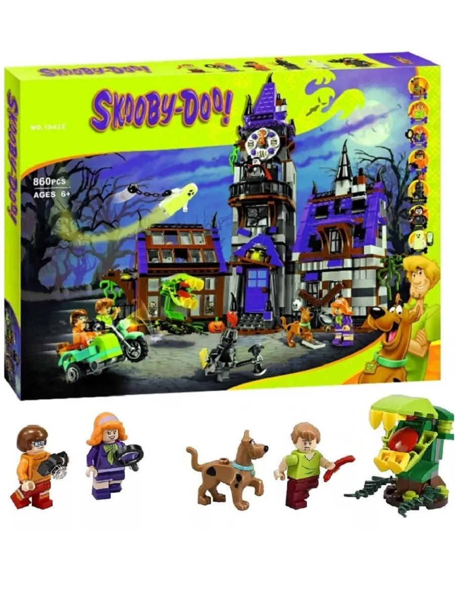 Конструктор Scooby-Doo Конструктор Скуби-Ду Таинственный особняк 860 деталей