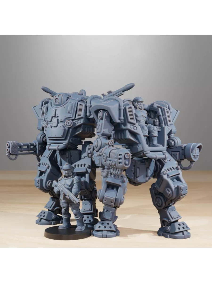 StationForge Миниатюра NationalGuard Warmech Warhammer 40000