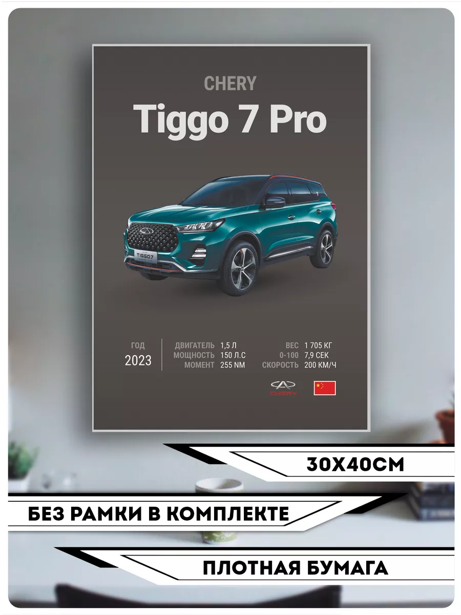 Постеры на стену авто Chery Tiggo 7 Pro KRASNIKOVA купить по цене 431 ₽ в  интернет-магазине Wildberries | 210359057