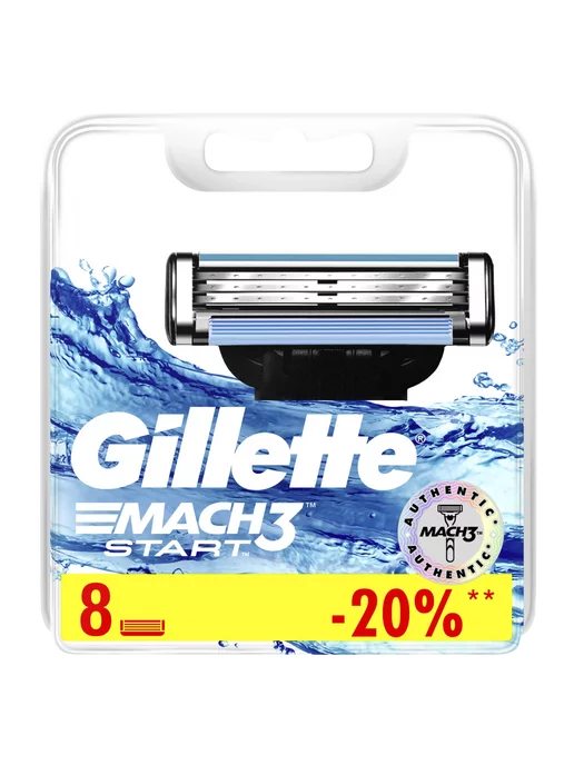 Original Brands Сменные кассеты Gillette Mach3 Start 8 шт