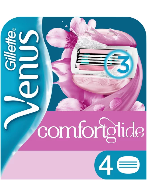 Original Brands Venus ComfortGlide Spa Breeze Сменные лезвия, 4 шт