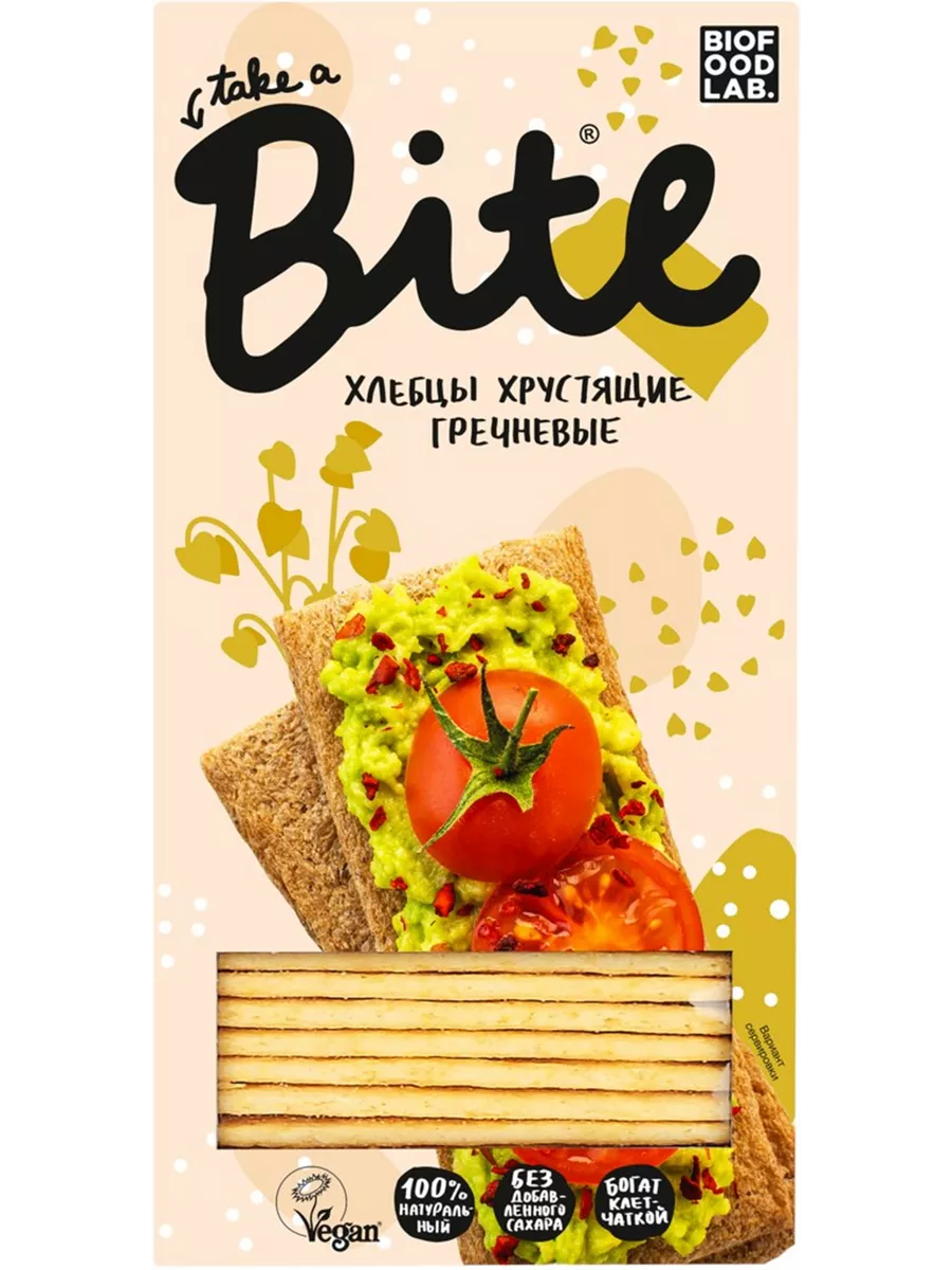 Хлебцы гречневые безглютеновые TAKE A BITE, 150г,