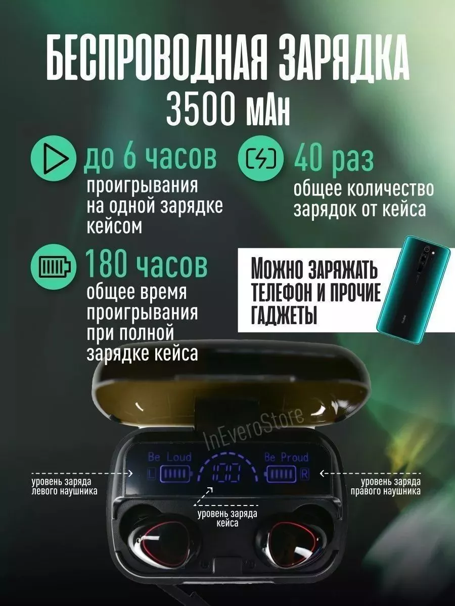 OPPO Беспроводные наушники / М10 / Кейс Power Bank