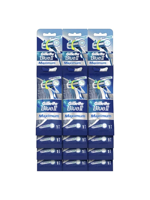 Original Brands Одноразовый станок для бритья Gillette Blue2 maximum,12шт