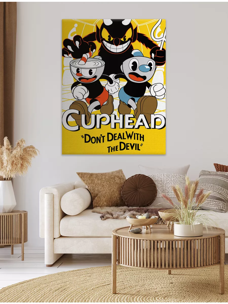 Картина на холсте Игра Cuphead Капхед (5) 60х80 см FIX CANVAS купить по  цене 2 520 ₽ в интернет-магазине Wildberries | 211034573