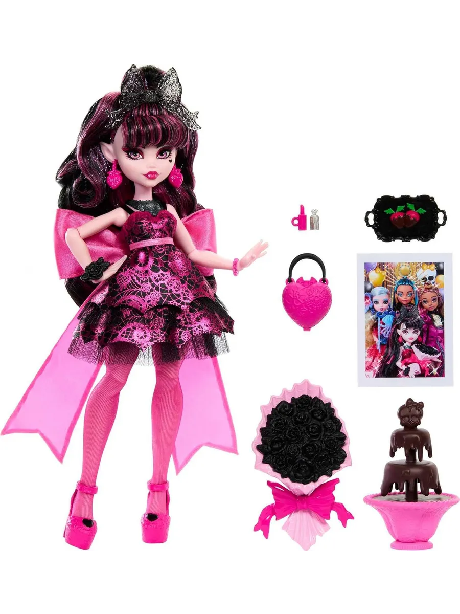 Платье с лифом из кружевного полотна для кукол Monster High № 4