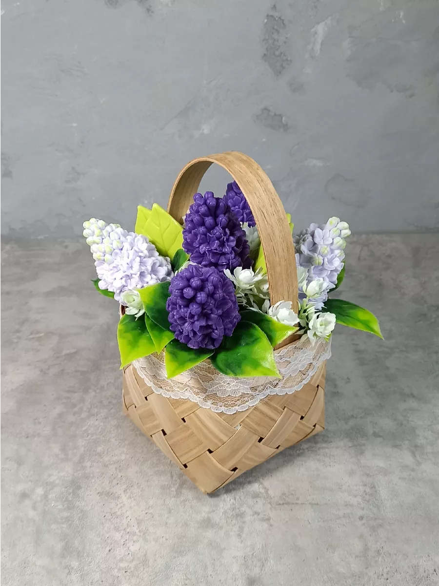 Мыло ручной работы LILAC FLOWERS (сирень), натуральная косметика савонри