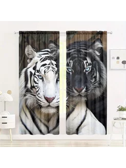 Комплект фотоштор 3D габардин 290х260 Digital Printing Textile 211618179 купить за 2 193 ₽ в интернет-магазине Wildberries