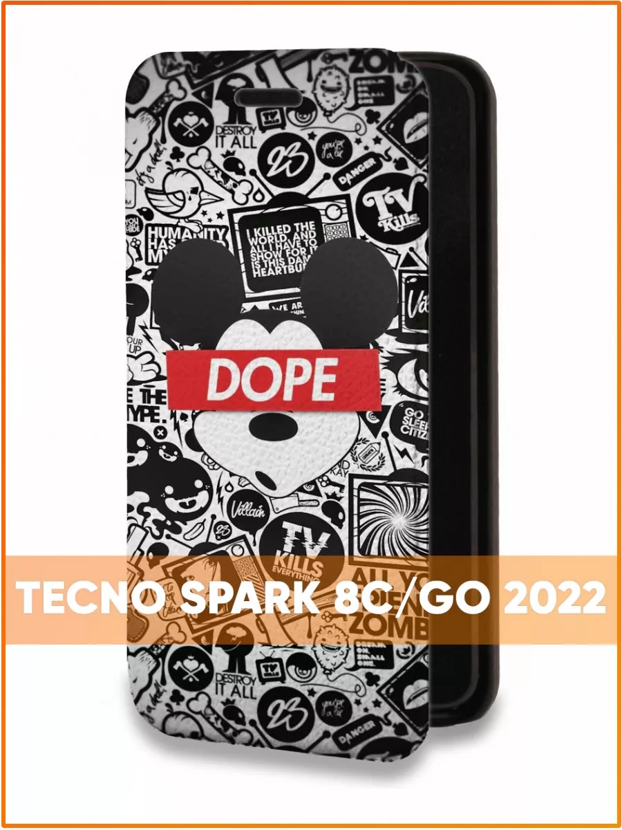 Чехол-книжка на Spark Go 2022 Текно Спарк Го 2020 Tecno купить по цене 419  ₽ в интернет-магазине Wildberries | 211725949