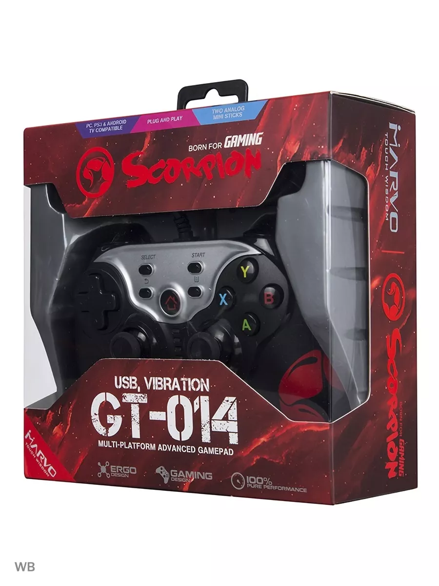 Проводной геймпад GT-014 Multiplatform, PS3 ПК And