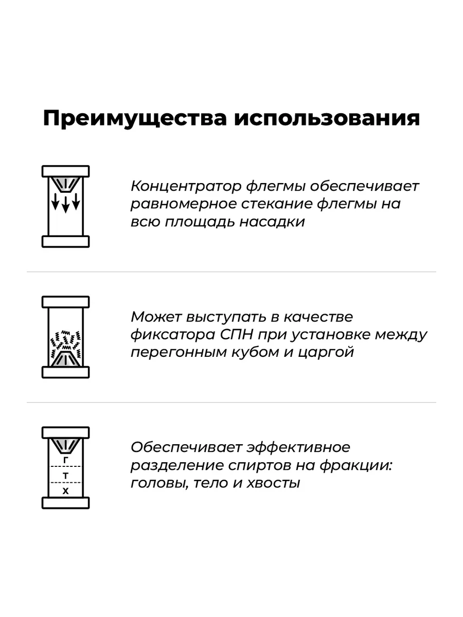 Концентратор флегмы и фиксатор СПН на 1,5 дюйма Сделай-дома.ру купить по  цене 643 ₽ в интернет-магазине Wildberries | 212467756