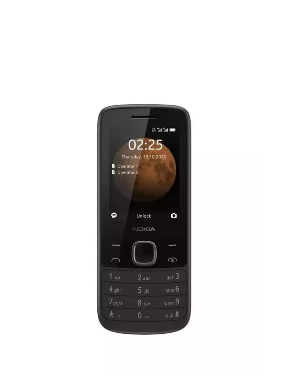 Nokia Мобильный телефон 225 4G TA-1276 DS, черный