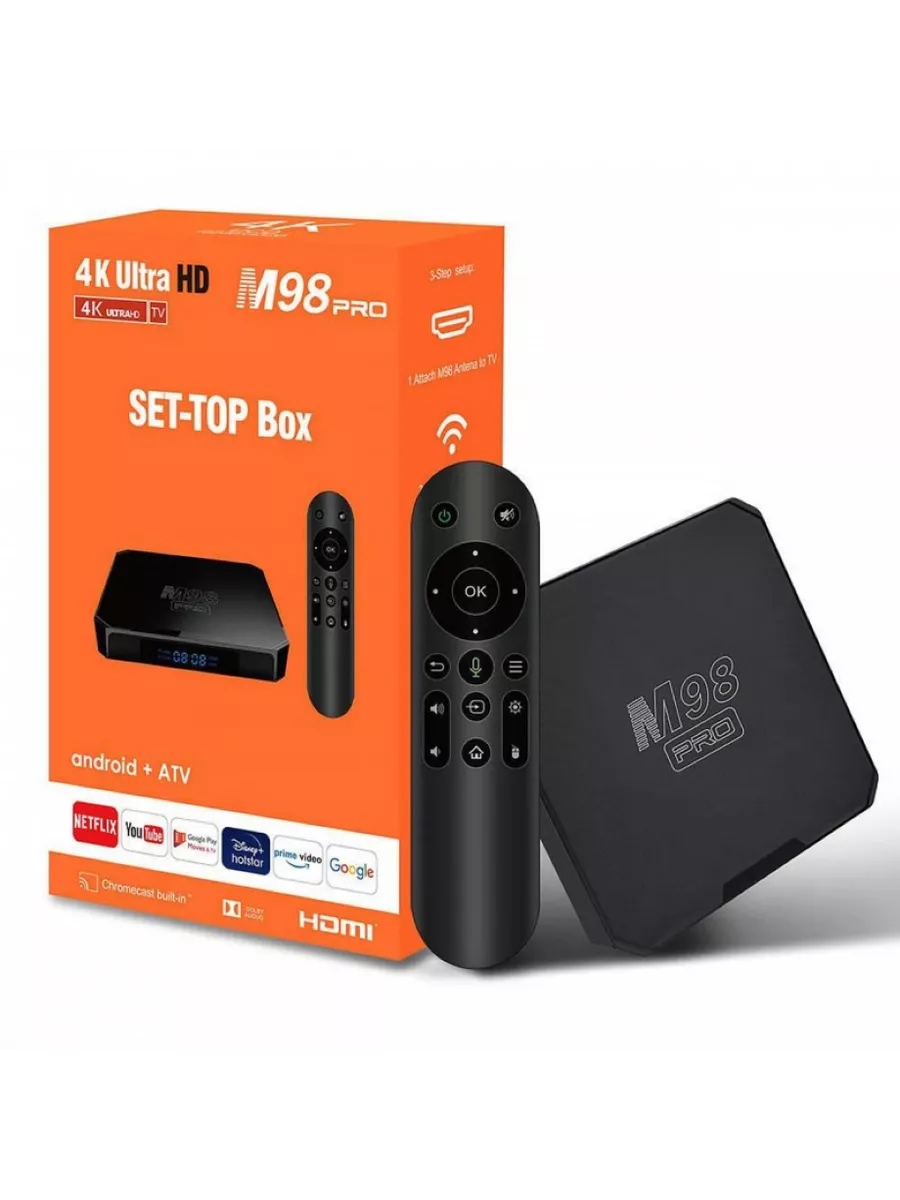 4К-плеер — Smart TV Box M98 Pro купить по цене 2 834 ₽ в интернет-магазине  Wildberries | 213703886