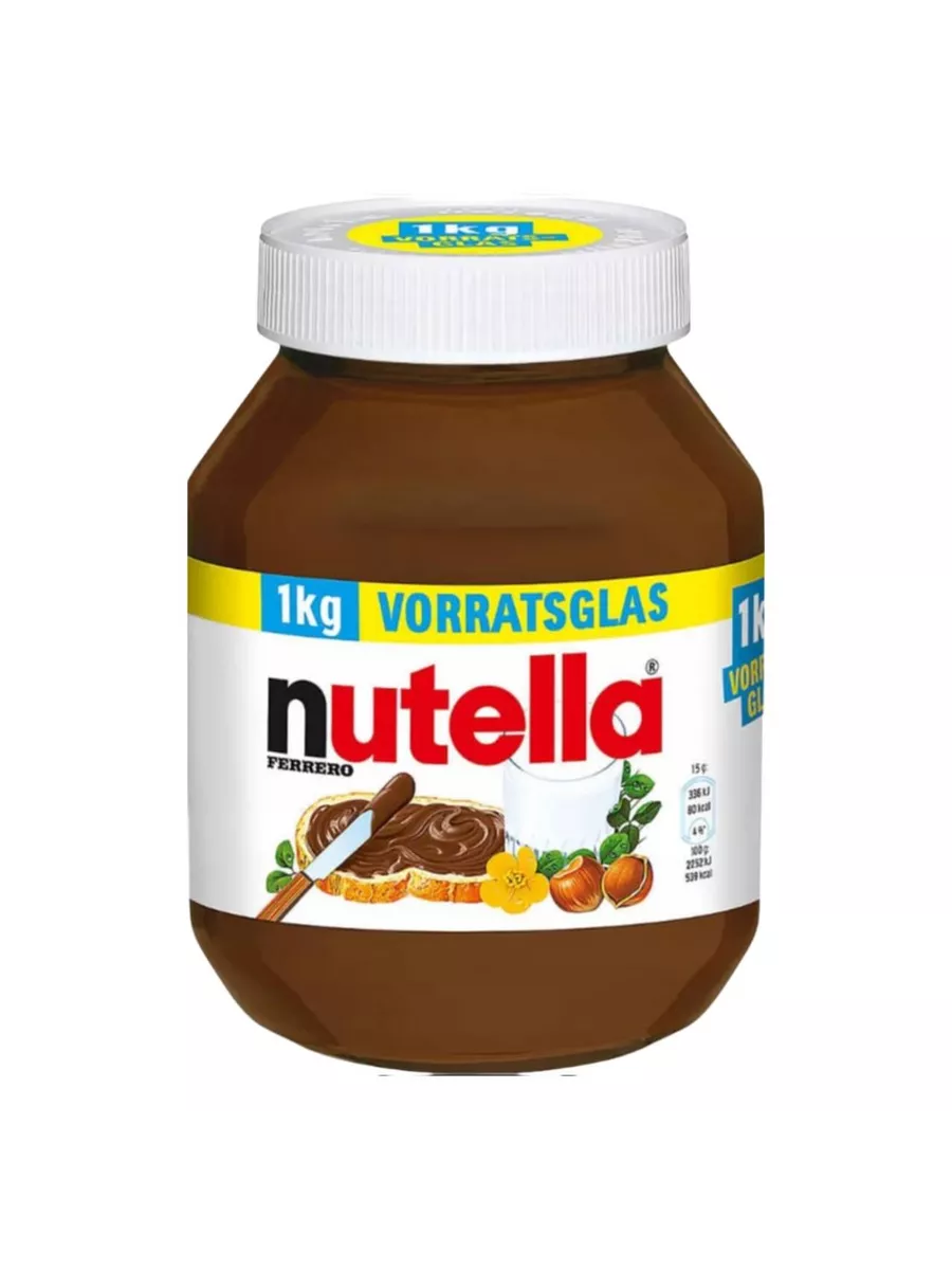 Паста шоколадная ореховая 1кг, в большой банке Nutella купить по цене 0 р.  в интернет-магазине Wildberries в Беларуси | 213880003