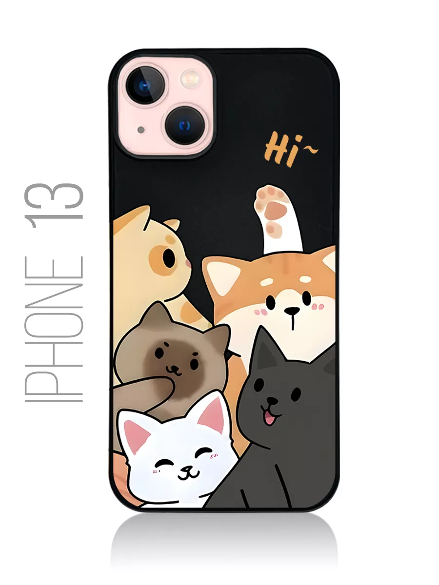 Чехол на Iphone 13 Коты Милые котики Cute cats Nuobi my Style купить по  цене 300 ₽ в интернет-магазине Wildberries | 214459794