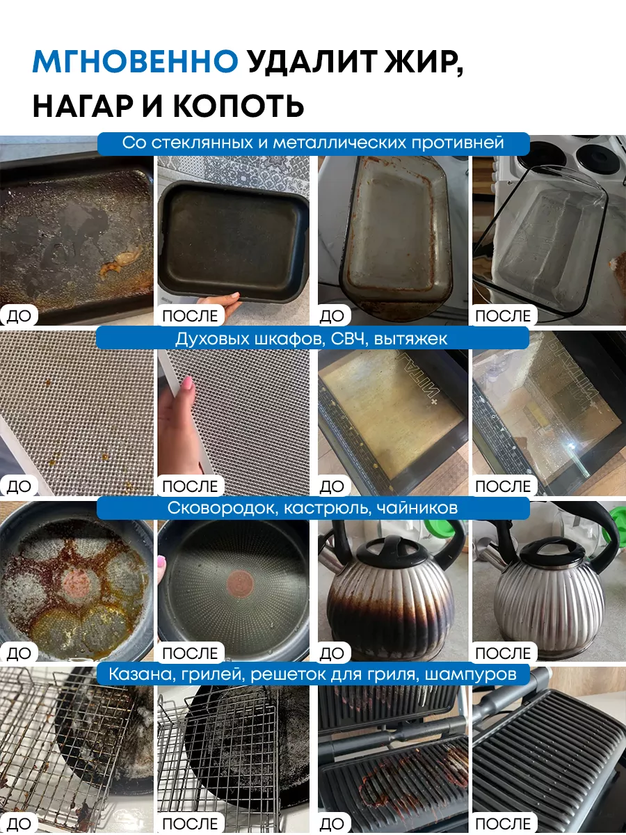 Чистящее средство антижир для кухни и концентрат Easy Clean купить по цене  730 ₽ в интернет-магазине Wildberries | 216222930