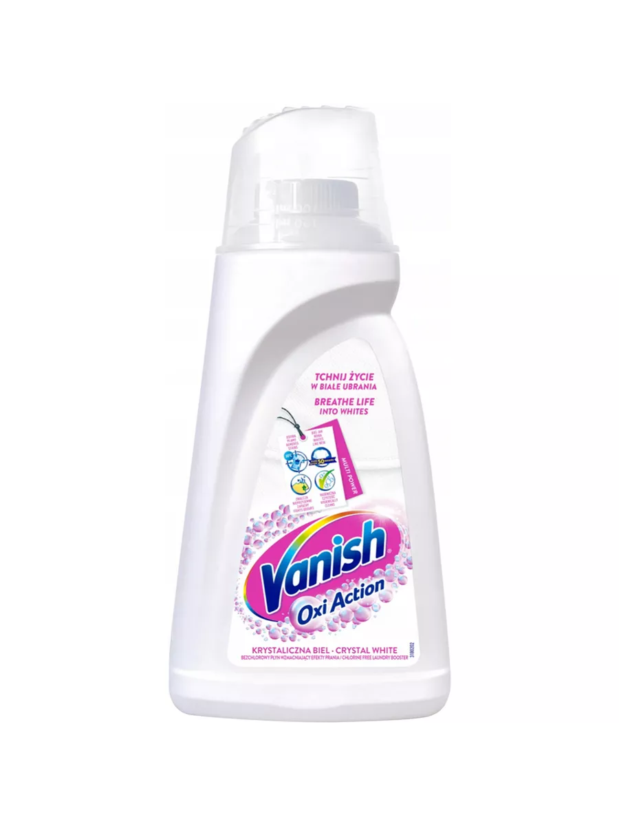 Пятновыводитель Oxi Action White, 1 л Vanish купить по цене 746 ₽ в  интернет-магазине Wildberries | 216465043